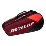 Tenisové Tašky Dunlop D TAC CX-CLUB 6RKT BLACK/RED